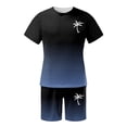 thumbnail image 3 of Ensemble de Complet pour Homme pour l'Été 2025 Survêtement Athlétique à Manches Courtes Col Rond Taille à Blocs de Couleur Tenue Décontractée de Performance pour un Style Quotidien, 3 of 5