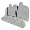 thumbnail image 4 of FH Group Neoprene Waterproof Custom Fit Car Seat Covers for 2017-2024 Tesla Model 3 Solid Gray Full Set, 4 of 10