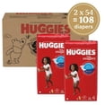 thumbnail image 2 of HUGGIES Little Snugglers Baby Diapers, Econo pack, Size 6, 108 Count, 2 of 10
