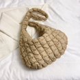 thumbnail image 2 of Large Capacity Hobo Bag Solid Color Quilted Satchel Bags for Women Birthday Gift, 2 of 7
