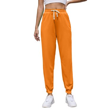 Fleece Jogger Sweatpant for Womens Drawstring Elastic Waist High Waisted Sweat Pants Comfort Casual Put On Stretch Trousers with Pockets Gym Traning Track Joggers Pants