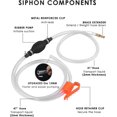 thumbnail image 2 of Siphon Hose Gasoline Siphon Pump Portable Widely Use Hand Fuel Pump Water Transfer Pump with PVC Hose, 2 of 7
