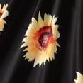 thumbnail image 3 of PatPat Robe à Imprimé Floral de Tournesols Rouge/jaune pour Tout-Petit, 3 of 5