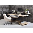 thumbnail image 4 of ACME Eleazar Wooden 4-Shelf Music Recording Studio Desk in Natural Oak, 4 of 7