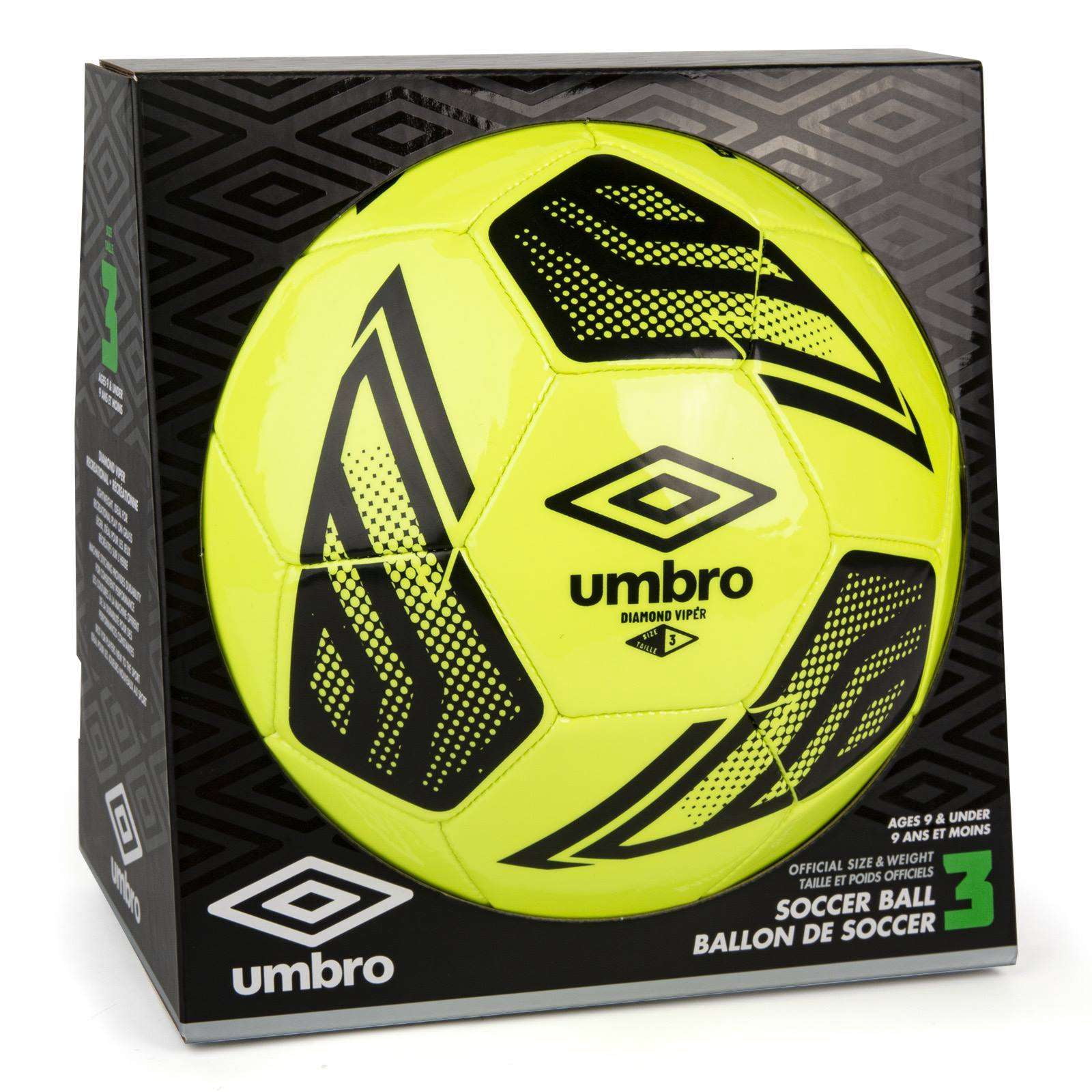 Jaune Ballon de Soccer Umbro Diamond Viper T3