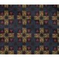 thumbnail image 4 of oneOone Coton Flex Tissu Check & Triangle Imprimé Ikat Tissu à Coudre BTY 40 Pouces de Large, 4 of 4