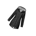 thumbnail image 1 of Chandail à Capuchon Doux Femme Veste Imperméable Manteau de Pluie Extérieur Vêtements d'Extérieur Chandails à Capuchon Femme Noir 4TG, 1 of 4