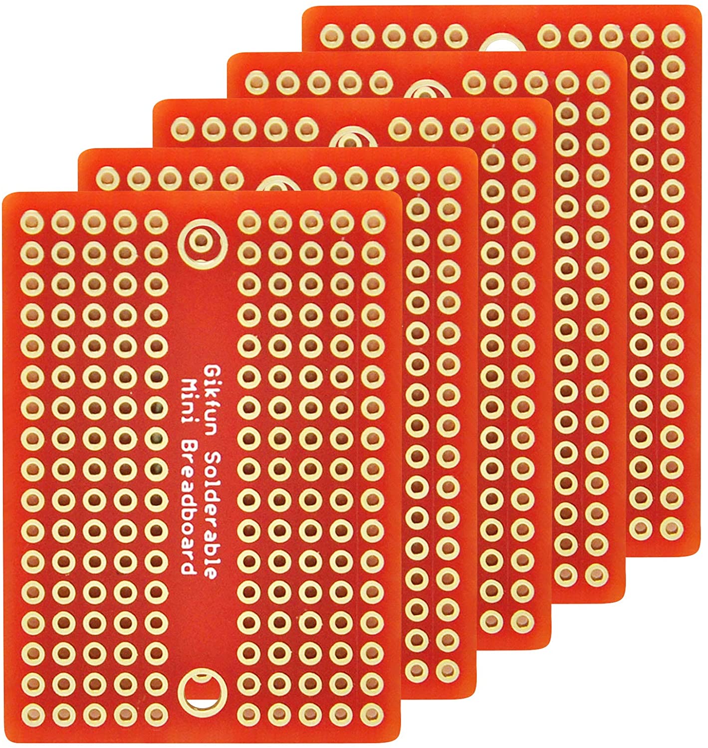 Gikfun Mini Solder-able Breadboard Gold Plated Finish Proto Board PCB for Arduino Electronic DIY (Pack of 5PCS) GK1009C