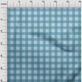 thumbnail image 3 of oneOone Viscose Chiffon Light Blue Fabric Check Sewing Material Print Fabric By The Yard 42 Inch Wide, 3 of 4