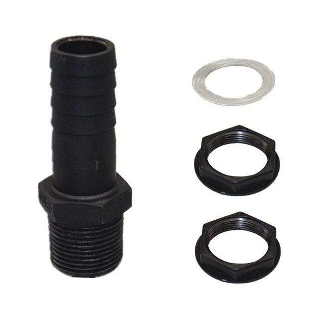 Water Butt Tank Overflow Connector 1in +Washer & Nut Fits 1in Overflow Pipe UK R3Z5