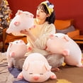 thumbnail image 2 of YOPTOP Plush Pillow Oversized Super Soft Full Filling Room Decoration Giant Fluffy Pig Plush Body Pillow Household Accessory,40cm-Squinting, 2 of 10