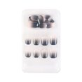 thumbnail image 1 of ziyahi False Nail Wearable Perfect Matching Simple to Wear No Irritating Odor Fake Fingernail Breathable Press Type Adjustable Paster Type 16 Type 19 F741 1Set, 1 of 6