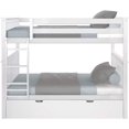 thumbnail image 3 of BEDSMART Lits Superposés Double sur Double en Bois Massif avec Tiroir-Lit / Blanc, 3 of 6