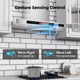 thumbnail image 4 of 30 Inch Wall Mount Range Hood 900 CFM with Voice/Gesture/Touch Control, Stainless Stee Ducted Kitchen Hood Vent with 4 Speed Exhaust Fan, Memory Mode, Adjustable Lights, 4 of 7