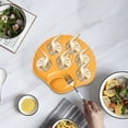 thumbnail image 4 of EGNMCR Kitchen Gadgets Shells Shape Plates Impregnable Dinner Plates Dishwasher Microwave Safe Plastic Plates Reusable Lightweight Plates For Kitchen Or Camping 7.1x7.5 Inches Dinner plate, 4 of 6
