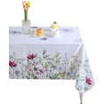 thumbnail image 1 of Nappe Intérieure Extérieure en Tissu Polyester Résistant aux Taches et aux Plis, Nappe Florale, Essuyable, Housse de Table Décorative pour Table à Manger, Buffet, Fête, 1 of 6
