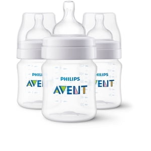 Philips Avent Anti-colic Baby Bottles, 3x4oz Bottles, SCY100/03