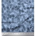 thumbnail image 1 of Soimoi Polyester Crepe Fabric Jellyfish Ocean Fabric Prints by Yard 52 Inch Wide, 1 of 2