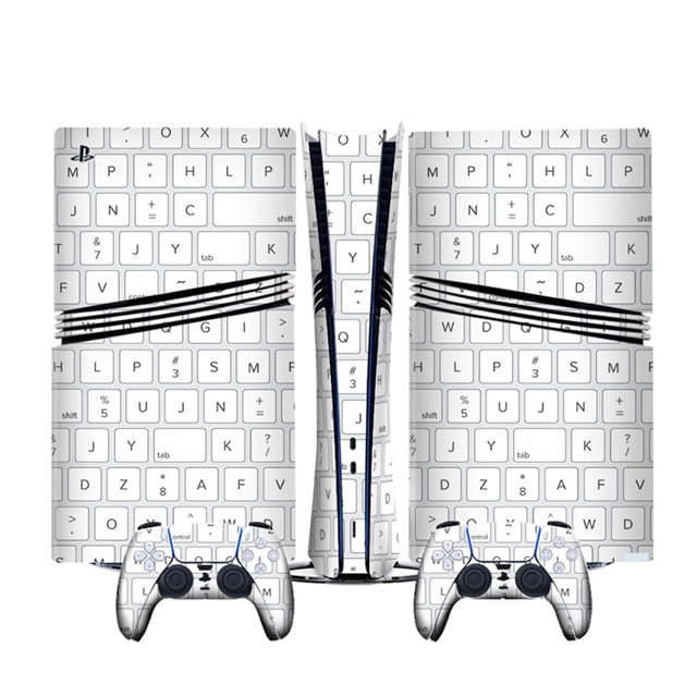Compatible With PS5 Pro Consoles Cartoon Anime Stickers Set, Cute Custom Decals with Game Controller Skin