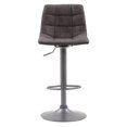 thumbnail image 4 of CorLiving Palmer Square Tufted Curved Adjustable Height Indoor Barstools, Distressed Grey (Set of 2), 4 of 9