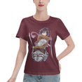 thumbnail image 1 of Women's Basic Short Sleeve T-Shirt Attacking Giant Mikasa Ackerman, 1 of 6