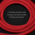 thumbnail image 3 of Magnetic USB C charging cable Magnetic data cable [2 pieces 1.2M] USB Type C cable 2.4A fast charging cable, 3 of 7