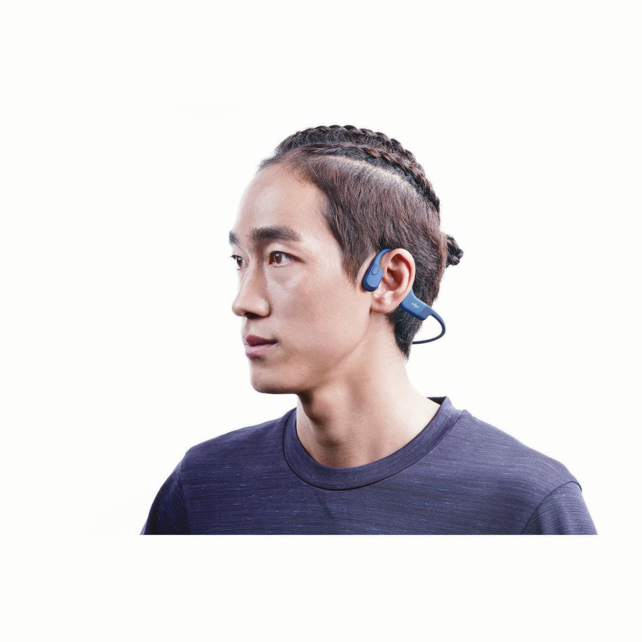 Shokz - OpenRun, CASQUE DE SPORT A CONDUCTION OSSEUSE, bleu