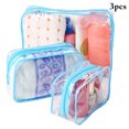 thumbnail image 2 of Toiletry Pouch Clear Waterproof 3PCS Hand-held Makeup Bag Cosmetic Storage Bag, 2 of 10