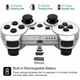 thumbnail image 3 of SAYDY Manette PS3 Sans Fil Bluetooth Manette de Jeu pour Manette SAYDY 3 Manette PS3 Sans Fil Lot de 2 Argent, 3 of 5