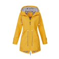 thumbnail image 2 of Veste Douce pour Femme Imperméable Manteau de Pluie Randonnée Plein Air Escalade Sports Jaune m, 2 of 4
