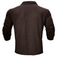 thumbnail image 4 of Birdeem Man Solid Color Lapel Button Blouse, 4 of 6