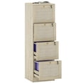 thumbnail image 1 of HOMCOM Classeur à 4 Tiroirs Armoire de Classement Verrouillable pour Formats A4 et Lettre Chêne, 1 of 10