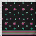 thumbnail image 2 of oneOone Cotton Poplin Fabric Stripe & Floral Panel Print Sewing Fabric BTY 56 Inch Wide, 2 of 3