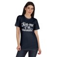 thumbnail image 1 of Inkmeso Embrasse-Moi Je Suis Vaccinée T-shirt Drôle Pro-Vaccin à Col Rond pour Femmes-H5C, 1 of 8