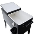thumbnail image 4 of Permasteel - Glacière de patio extérieure de 80 qt – Glacière roulante pour boissons – 110 canettes – Noir, 4 of 7