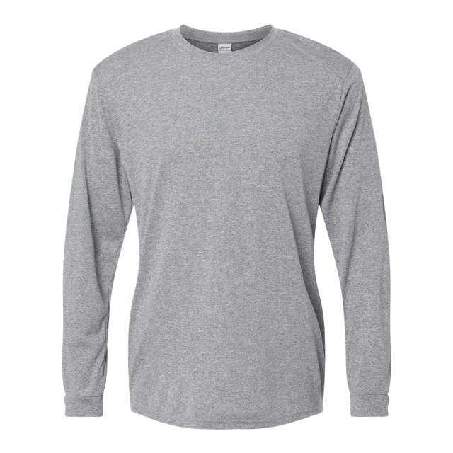 Long Islander Performance Long Sleeve T-Shirt, M, Heather Grey