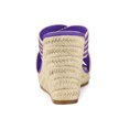 thumbnail image 2 of BLISSFUL STEP Sandales Compensées à Plateforme pour Femmes à Brides Croisées Violet 8,5, 2 of 7