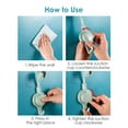 thumbnail image 3 of Amdohai Support de Pomme de Douche Rotatif avec Crochet Ventouse Douche Réglable, 3 of 7