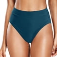 thumbnail image 1 of Women Casual High Waisted Swim Trunks Nylon Spandex Split Solid Color Quick Drying Beach Water Activities Wear, 1 of 5