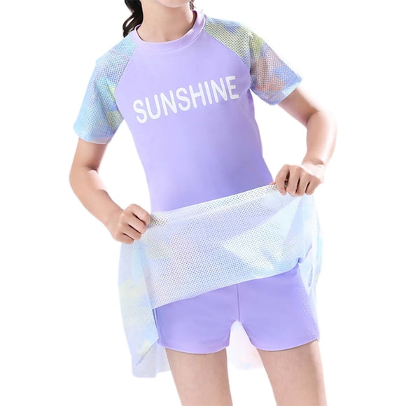 Teen Girls Swim Suit Girls Swimsuit with Shorts Girls' Two-Piece Swimwear Teen Girl Bathing Suits for Teen Girl XXXXL