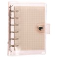 thumbnail image 1 of NIYANGLE 1Set Pink Rectangular Binder Notebook for Travel 5.7X4.7in, 1 of 7