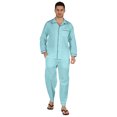 thumbnail image 1 of Inkmeso Men's Cotton PJs Solid Sleepwear Lounge Wear Top & Bottom Pajama Set, 1 of 7