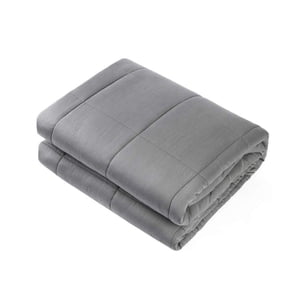 Waowoo Adult Weighted Blanket Queen Size（15lbs 60"x80"） Heavy Blanket with Premium Glass Beads, (Dark Grey) 60"x80" 15.0 Pounds