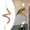 thumbnail image 4 of GROWTH TANK Bendable Parrot Climbing Rope Swing Perches Hanging Chew Perches Bird Rope Perch 19.69inch, 4 of 9