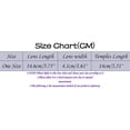 thumbnail image 3 of Cat Eye Glasses for Women Hexagonal Eye Pack Vise Z87 Frame Light Blocking Lens Thin Wire Glasses Big Frame Women Hot for Women 70's Glasses Rectangular for Women Non compatible with Polarized for, 3 of 4