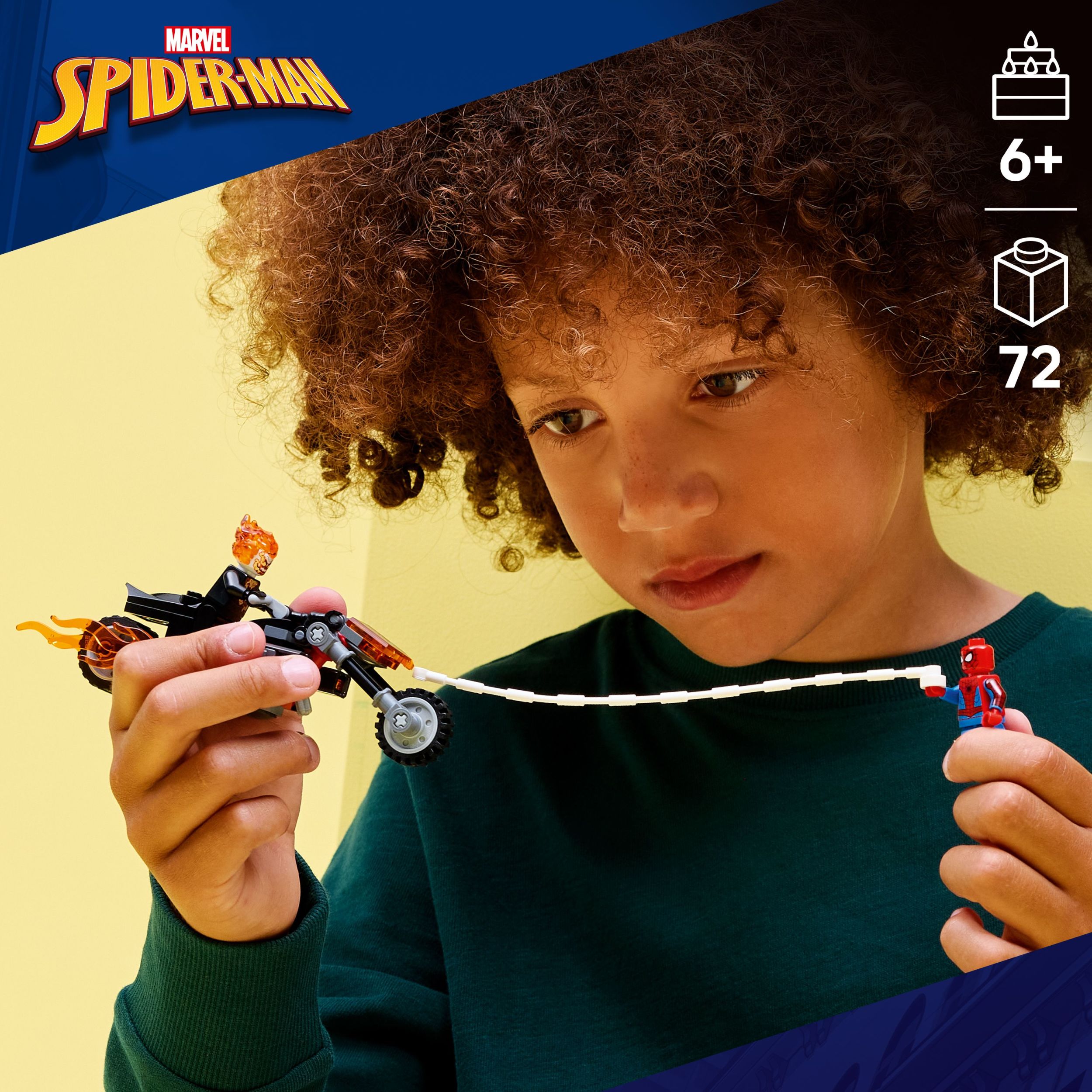 LEGO Marvel Spider-Man Contre la Moto de Ghost Rider 76335