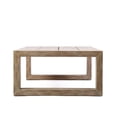 thumbnail image 3 of Afuera Living Light Solid Eucalyptus Outdoor Patio Coffee Table with Teak Finish, 3 of 5