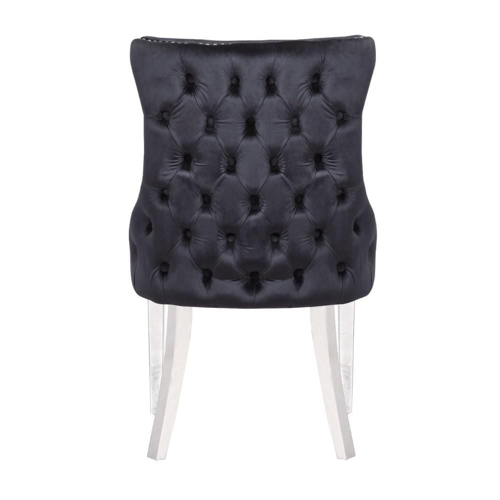 CHAISE STONEFORT – ACIER en noir ENSEMBLE DE 6