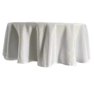 Dvruxg Nappe en Plastique, Tissu, Nappes Rondes 48 Pouces, Résistante à l'Eau et aux Déversements, Nappes Rondes Petites Pliantes en Lin pour Cuisine, Salle à Manger, Mariage