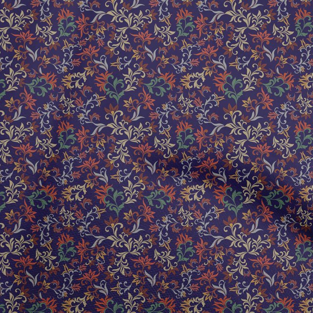 oneOone Rayon Blue Fabric Asian Suzani Craft Projects Decor Fabric Printed By The Yard 56 Inch Wide